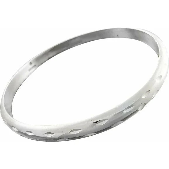 925 Sterling Silver Bracelet, 8 inch Bangle Bracelet, Wristlet, Armband,...